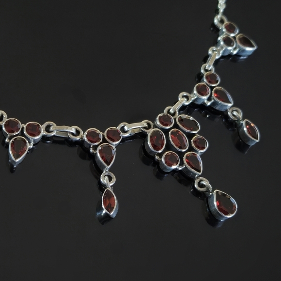 Nicky Butler 925 Sterling Silver Mozambique Garnet Designer NB Necklace NWT - Picture 11 of 12